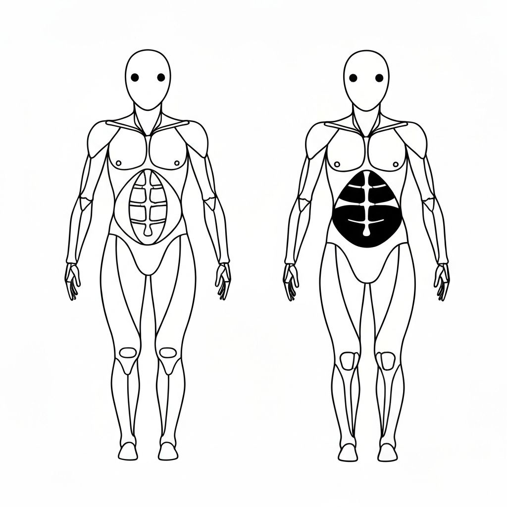 Scientific fat distribution patterns